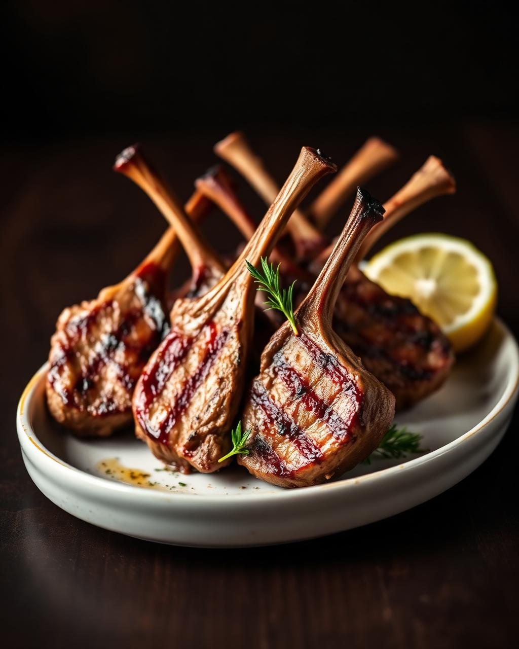 Grilled lamb chops