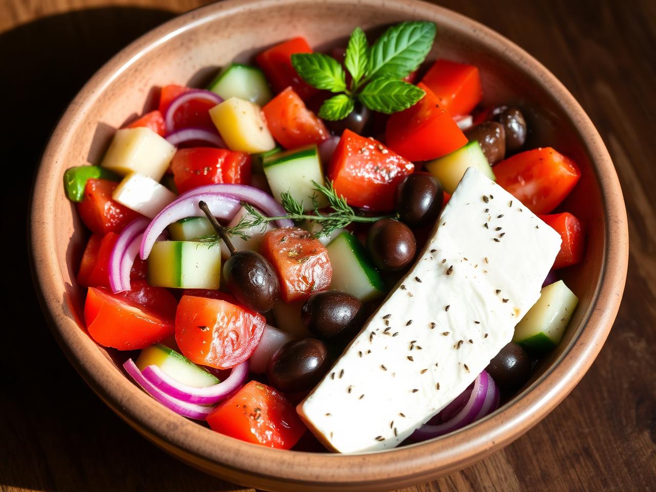 Greek horiatiki salad